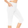 imageSTRETCH IS COMFORT Women and Plus Size High Waist Biker Shorts Full and Knee Length Leggings with PocketHeather Gray