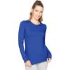 imageSTRETCH IS COMFORT Womens and Plus Oh So Soft Long Sleeve Crew Neck Top  Small  3XRoyal Blue