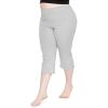 imageWomens and Plus Size Capri Yoga Pants Small  7X  Made in The USAHeather Gray