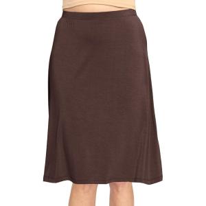imageKnee Length and Midi ALine Flowy Skirt  Comfortable Clothes for Women  S5XBrown