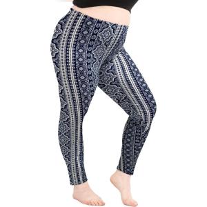 imageSTRETCH IS COMFORT Womens Plus Size Knee ampamp Full Length Leggings  XLarge  7XBoho Chakra Blue