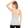 imageSTRETCH IS COMFORT Womens Oh So Soft Long Tube Top with Lined Shelf Bra