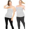 imageSTRETCH IS COMFORT Womens Oh So Soft Long Tube Top with Lined Shelf Bra