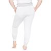 imageSTRETCH IS COMFORT Womens Smocked Waistband Joggers with Pockets Ruched Ankle White XLarge