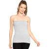 imageSTRETCH IS COMFORT Womens Oh So Soft Long Tube Top with Lined Shelf Bra