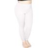 imageWomens DTY High Waist Ruched Ankle Leggings White 3X