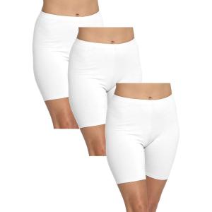 imageWomens Oh So Soft Bike Shorts Set of 3 PiecesWhite