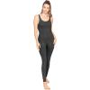imageSTRETCH IS COMFORT Womens Regular and Plus Size Cotton Tank UnitardBlack