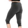 imageWomens and Plus Oh So Soft Knee Length Cuff Ruched Leggings  S3XLCharcoal Gray