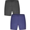 imageSTRETCH IS COMFORT Infant Cotton Biker Shorts 2 PackBlack and Navy