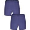 imageSTRETCH IS COMFORT Infant Cotton Biker Shorts 2 PackNavy Blue