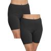 imageSTRETCH IS COMFORT Womens Biker and Knee Length Leggings  2 Pack  S  7XBlack