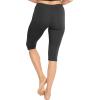 imageSTRETCH IS COMFORT Womens Biker and Knee Length Leggings  2 Pack  S  7XBlack