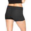 imageSTRETCH IS COMFORT Womens Teamwear Foldover Yoga ShortsBlack 2 Pack