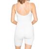 imageWomens Cotton Camisole Unitard Shorties White 3X