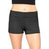 imageSTRETCH IS COMFORT Womens Teamwear Foldover Yoga ShortsBlack