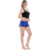 imageSTRETCH IS COMFORT Womens Cotton Shorty Shorts Royal Blue XLarge