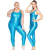 imageSTRETCH IS COMFORT Womens Cotton and Mystique Tank Unitard Doll CostumeTurquoise Mystique