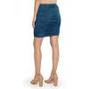 imageSTRETCH IS COMFORT Womens Ruched Pencil Knee Length Skirt Teal Small
