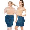 imageSTRETCH IS COMFORT Womens Ruched Pencil Knee Length Skirt Teal Small