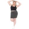 imageSTRETCH IS COMFORT Womens and Plus Size Soft Stretch Fabric Basic Mini Skirt