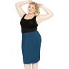imageWomens Plus Size MIDI Skirt Teal 5X