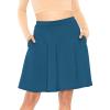 imageSTRETCH IS COMFORT Womens Circle Skirt with Pockets Dark Teal XLarge