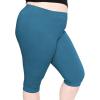 imageWomens Oh So Soft PS Knee Length Leggings Teal 3X
