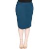 imageWomens Plus Size MIDI Skirt Teal 5X