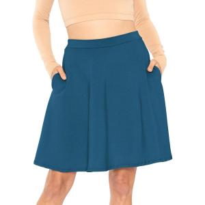 imageSTRETCH IS COMFORT Womens Circle Skirt with Pockets Dark Teal XLarge