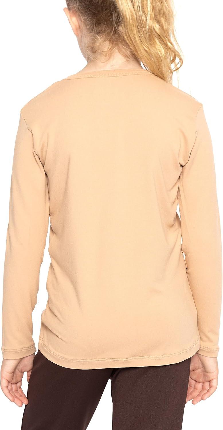 imageSTRETCH IS COMFORT Girls Womens and Plus Oh So Soft Long Sleeve Crew Neck TopBeige