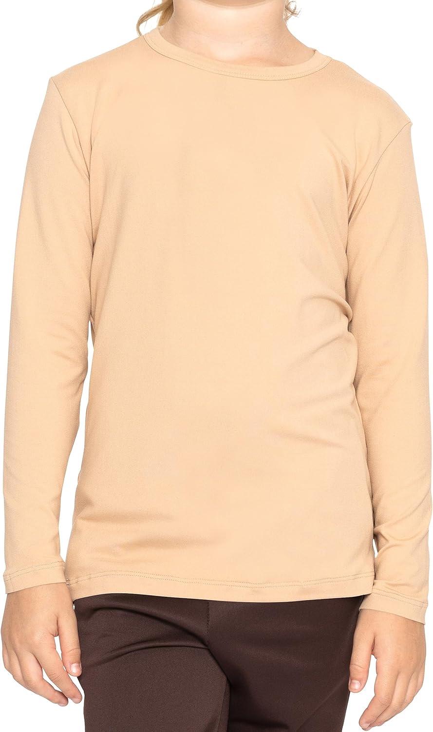 imageSTRETCH IS COMFORT Girls Womens and Plus Oh So Soft Long Sleeve Crew Neck TopBeige