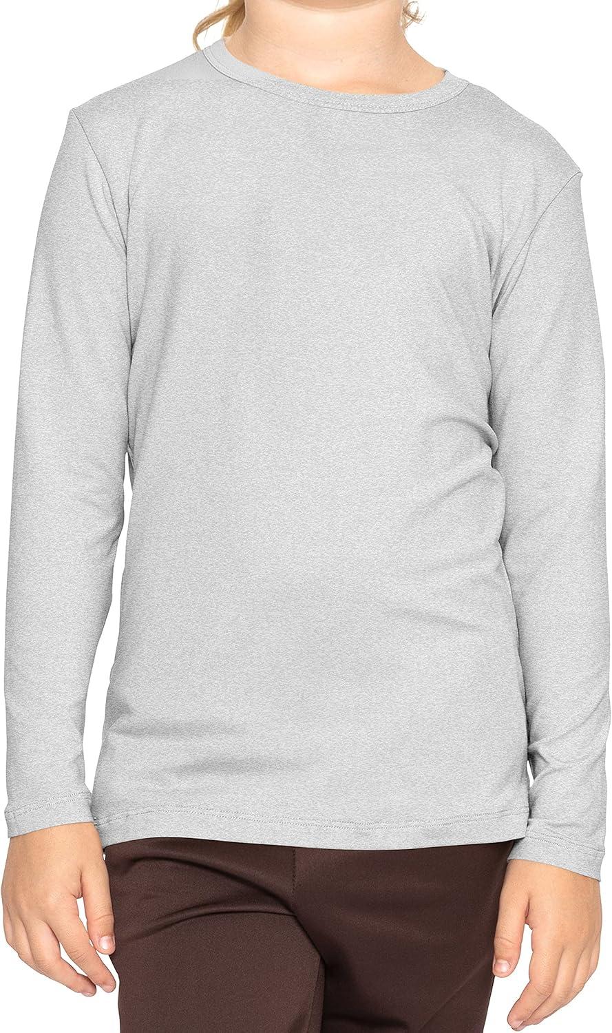 imageSTRETCH IS COMFORT Girls Womens and Plus Oh So Soft Long Sleeve Crew Neck TopHeather Gray