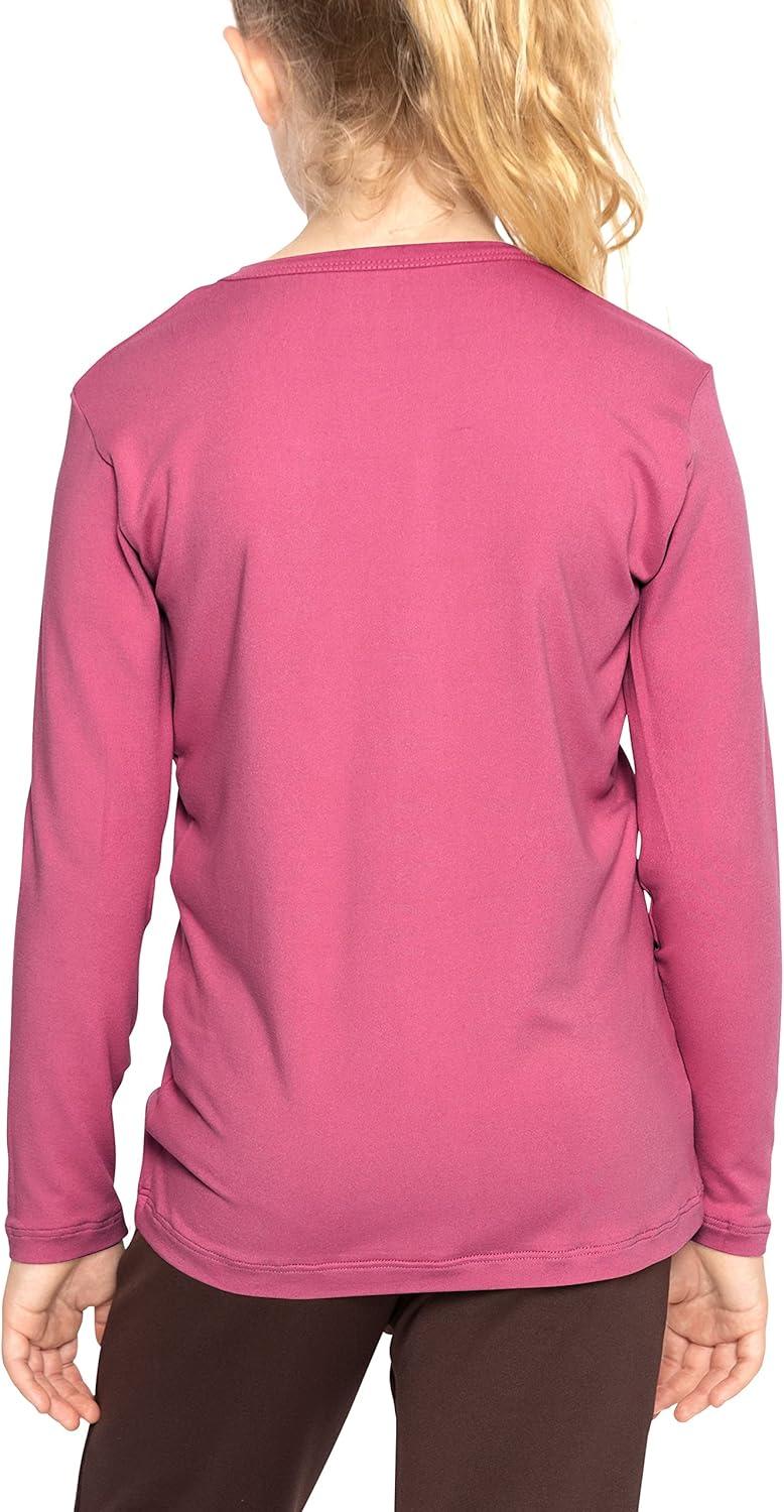 imageSTRETCH IS COMFORT Girls Womens and Plus Oh So Soft Long Sleeve Crew Neck TopHot Pink