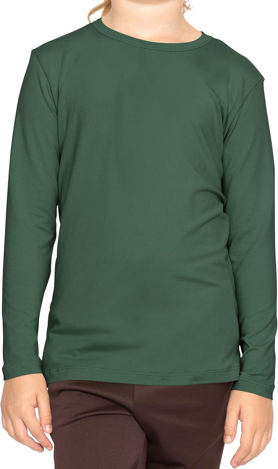 imageSTRETCH IS COMFORT Girls Womens and Plus Oh So Soft Long Sleeve Crew Neck TopHunter Green