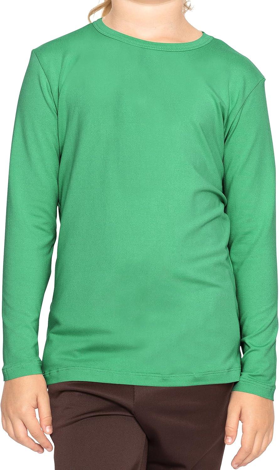 imageSTRETCH IS COMFORT Girls Womens and Plus Oh So Soft Long Sleeve Crew Neck TopKelly Green