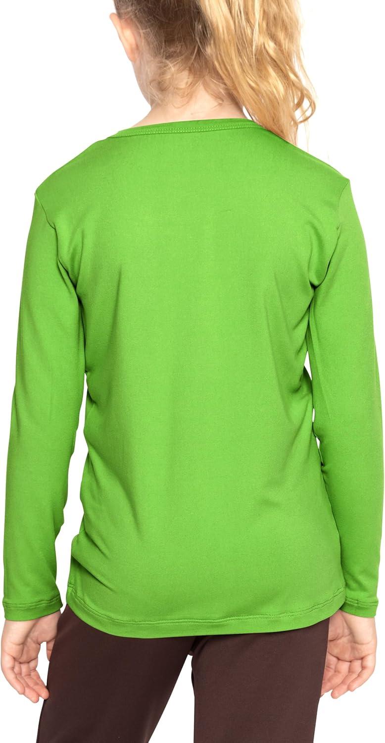 imageSTRETCH IS COMFORT Girls Womens and Plus Oh So Soft Long Sleeve Crew Neck TopLime Green