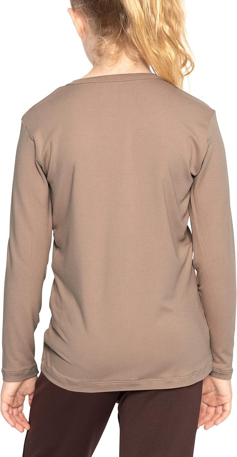 imageSTRETCH IS COMFORT Girls Womens and Plus Oh So Soft Long Sleeve Crew Neck TopMocha
