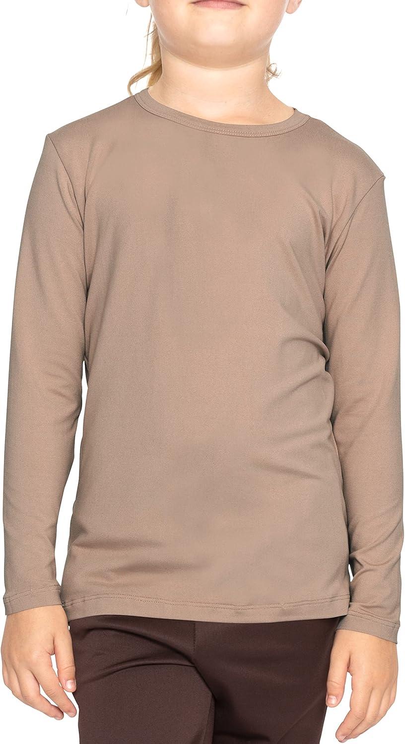 imageSTRETCH IS COMFORT Girls Womens and Plus Oh So Soft Long Sleeve Crew Neck TopMocha