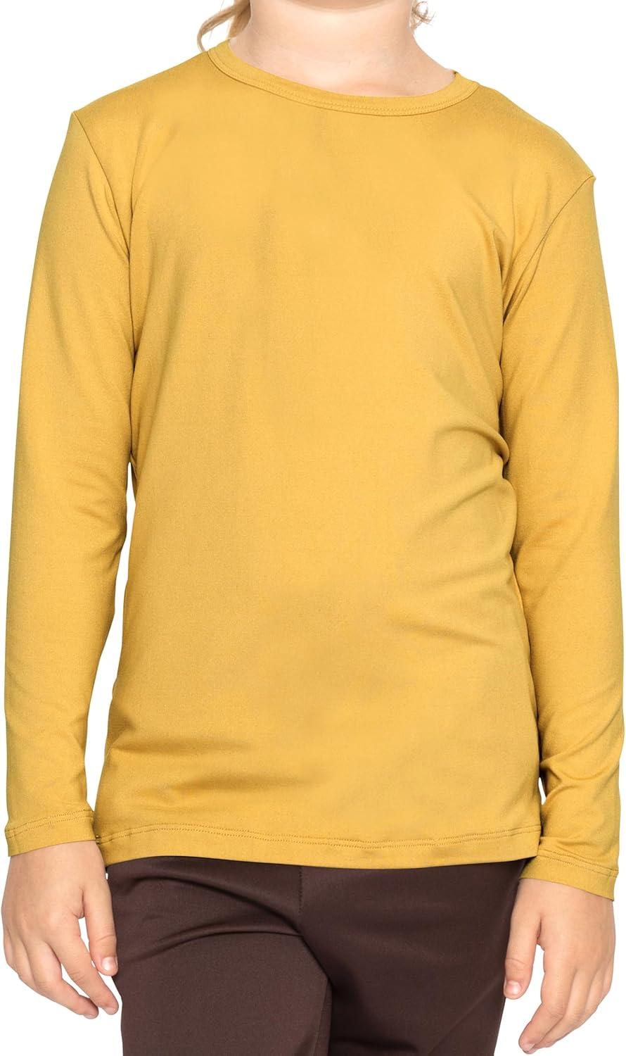 imageSTRETCH IS COMFORT Girls Womens and Plus Oh So Soft Long Sleeve Crew Neck TopMustard Yellow