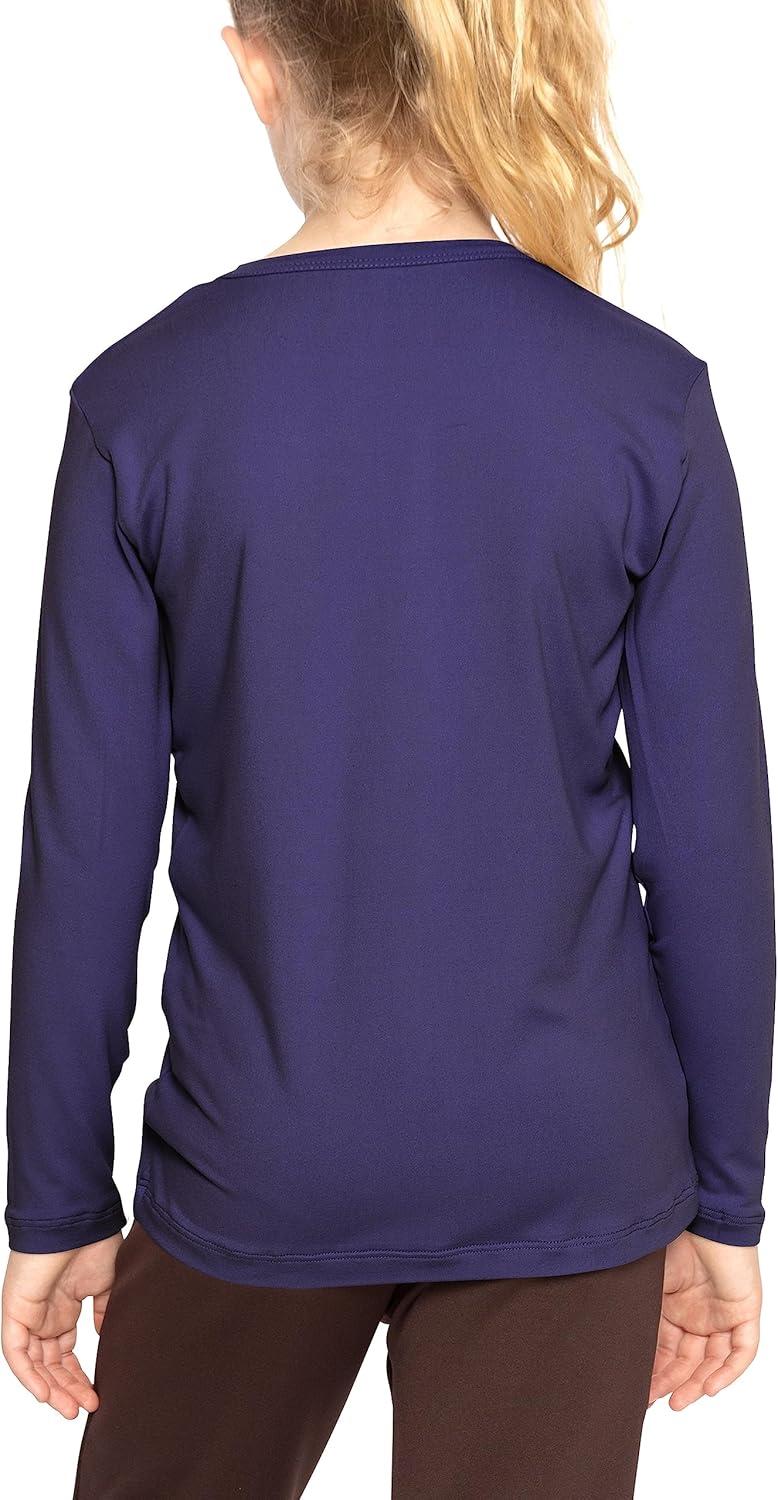 imageSTRETCH IS COMFORT Girls Womens and Plus Oh So Soft Long Sleeve Crew Neck TopNavy Blue