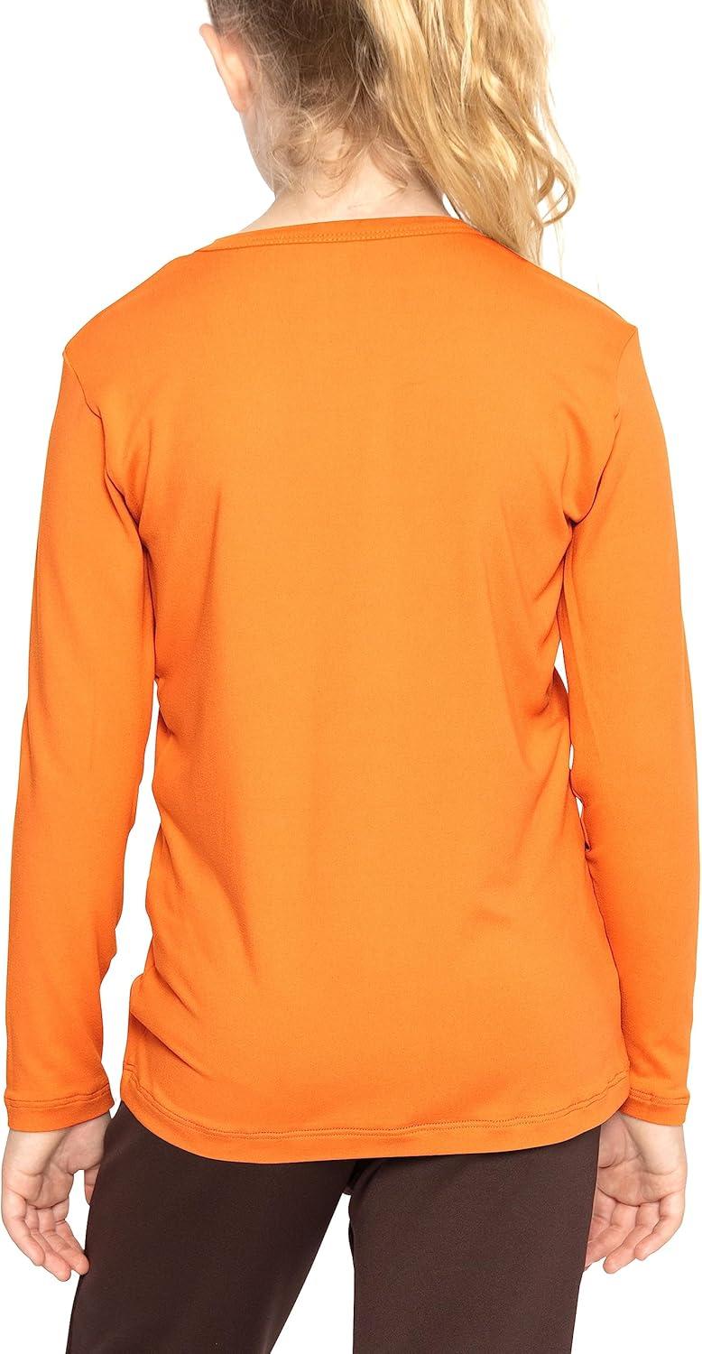 imageSTRETCH IS COMFORT Girls Womens and Plus Oh So Soft Long Sleeve Crew Neck TopOrange