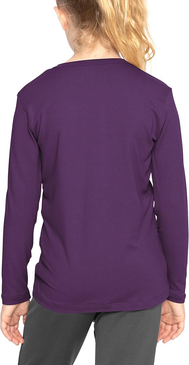 imageSTRETCH IS COMFORT Girls Womens and Plus Oh So Soft Long Sleeve Crew Neck TopPurple