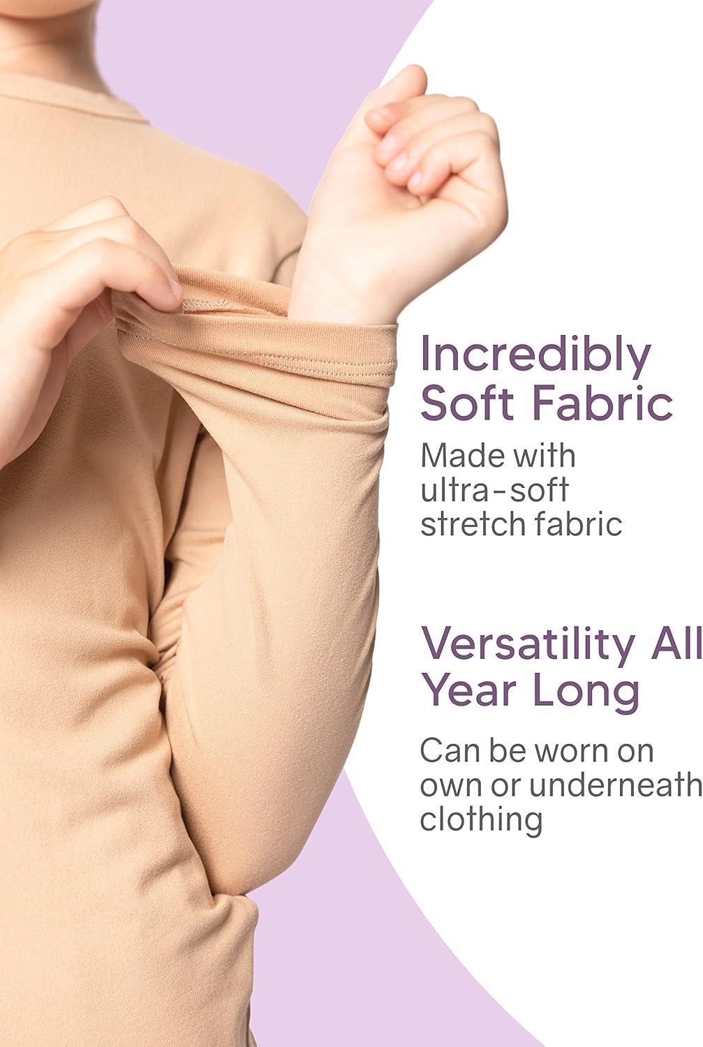 imageSTRETCH IS COMFORT Girls Womens and Plus Oh So Soft Long Sleeve Crew Neck TopPurple