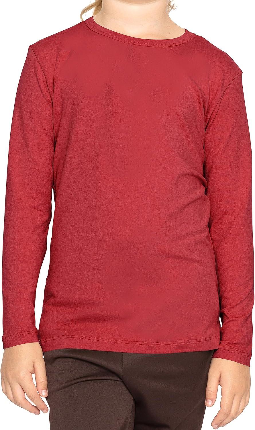 imageSTRETCH IS COMFORT Girls Womens and Plus Oh So Soft Long Sleeve Crew Neck TopRed