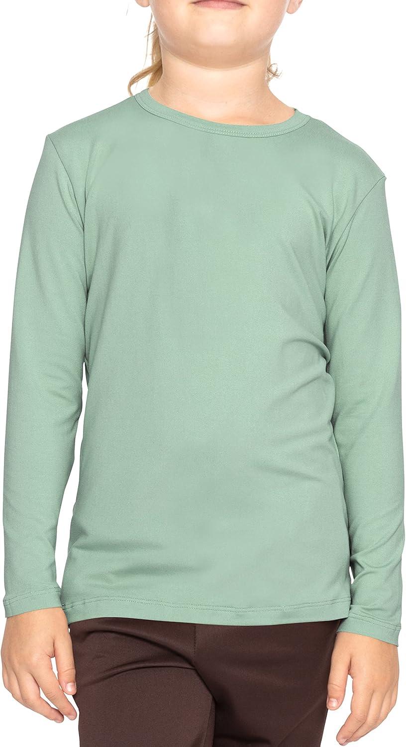 imageSTRETCH IS COMFORT Girls Womens and Plus Oh So Soft Long Sleeve Crew Neck TopSage Green