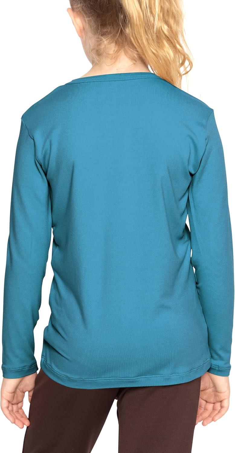 imageSTRETCH IS COMFORT Girls Womens and Plus Oh So Soft Long Sleeve Crew Neck TopTeal