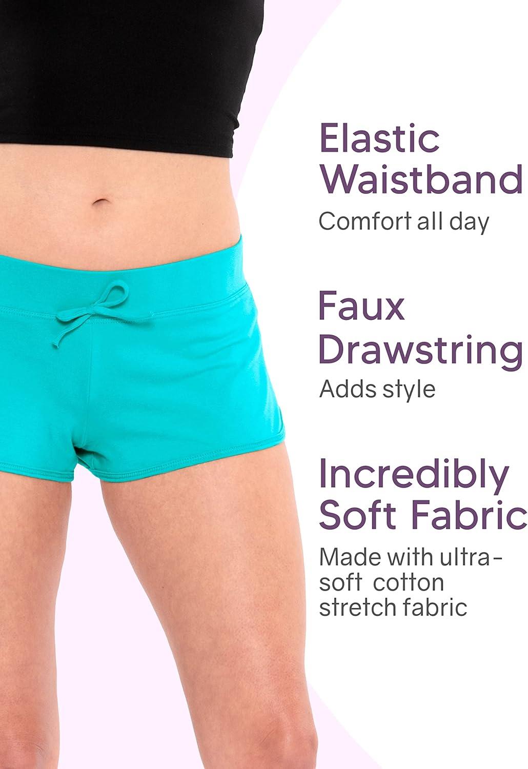 imageWomens Cotton Shorty Shorts Purple Small