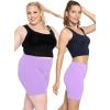 imageSTRETCH IS COMFORT Womens Cotton Bike Shorts Lavender Large