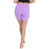 imageSTRETCH IS COMFORT Womens Cotton Bike Shorts Lavender Large